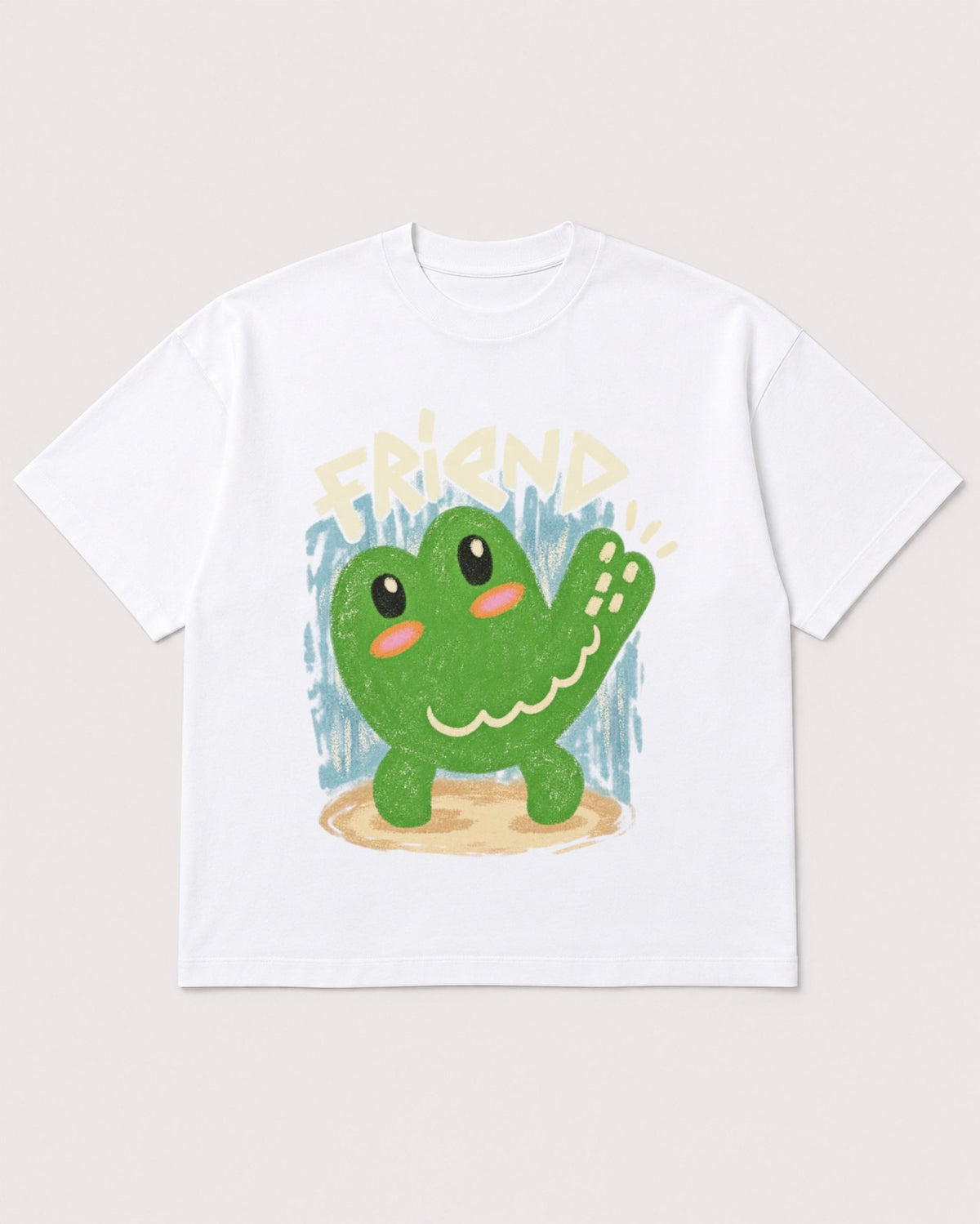 Mockup Boxy Heavyweight Tee White product