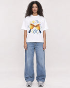 Mockup Boxy Heavyweight Tee White female full-body 10