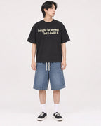 Mockup Boxy Heavyweight Tee Black male full-body 11