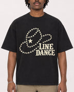 Mockup Boxy Heavyweight Tee Black male close-up 04