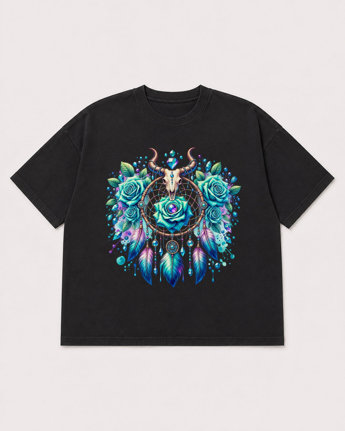 Mockup Boxy Heavyweight Tee Black product