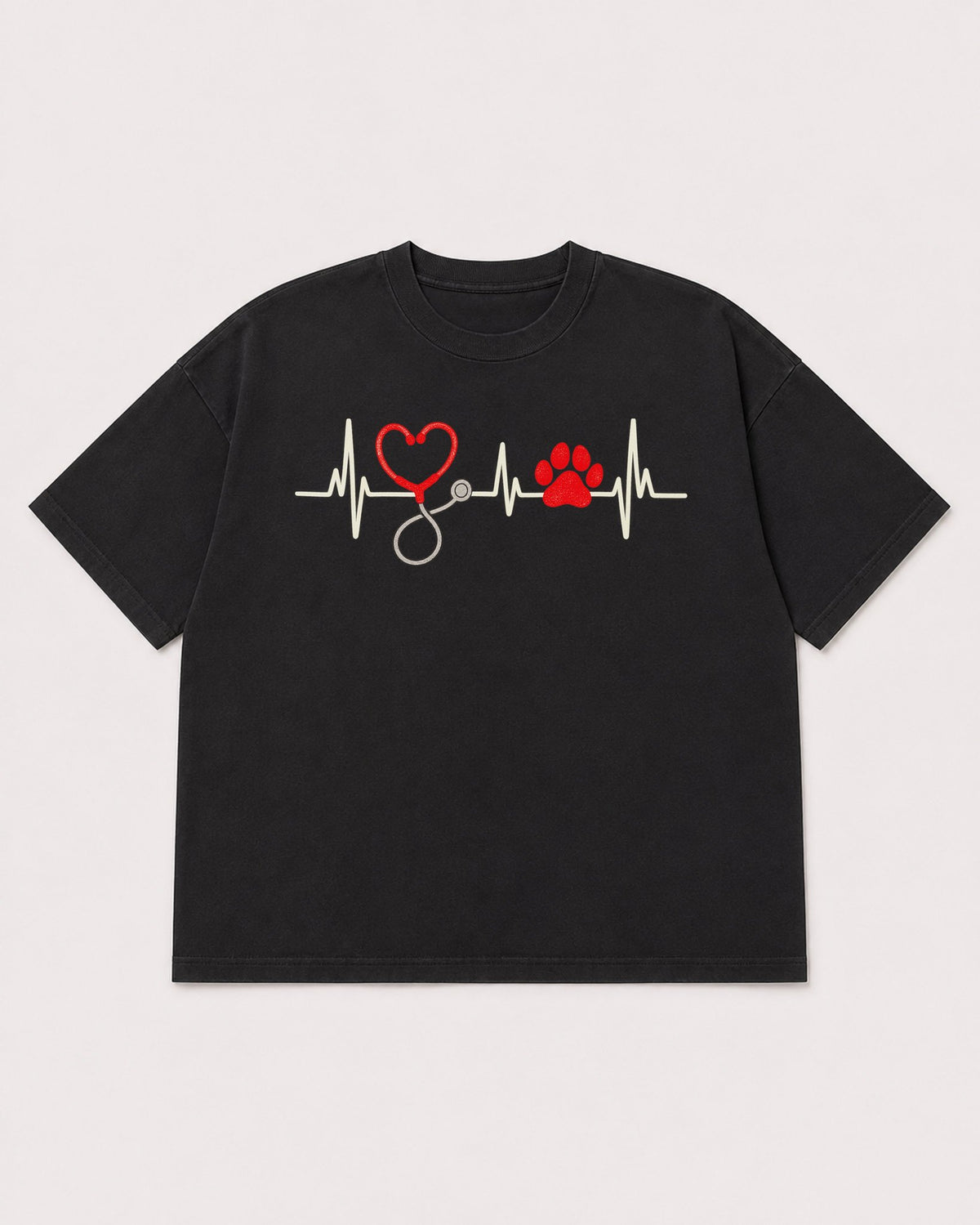 Mockup Boxy Heavyweight Tee Black product