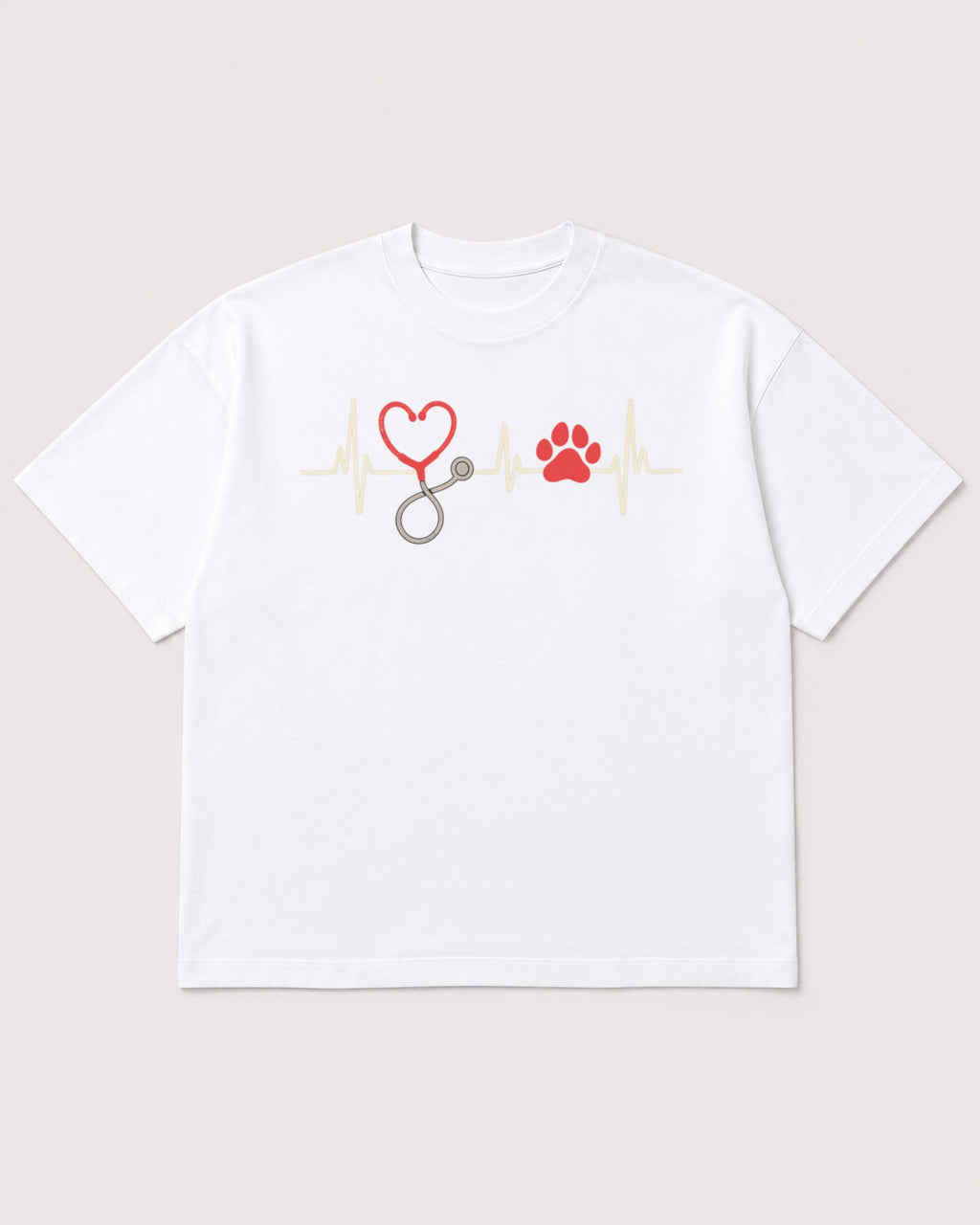 Mockup Boxy Heavyweight Tee White product