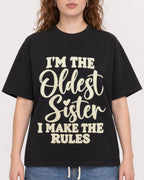 Mockup Boxy Heavyweight Tee Black female close-up 09
