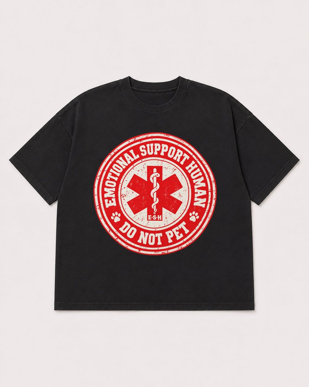 Mockup Boxy Heavyweight Tee Black product