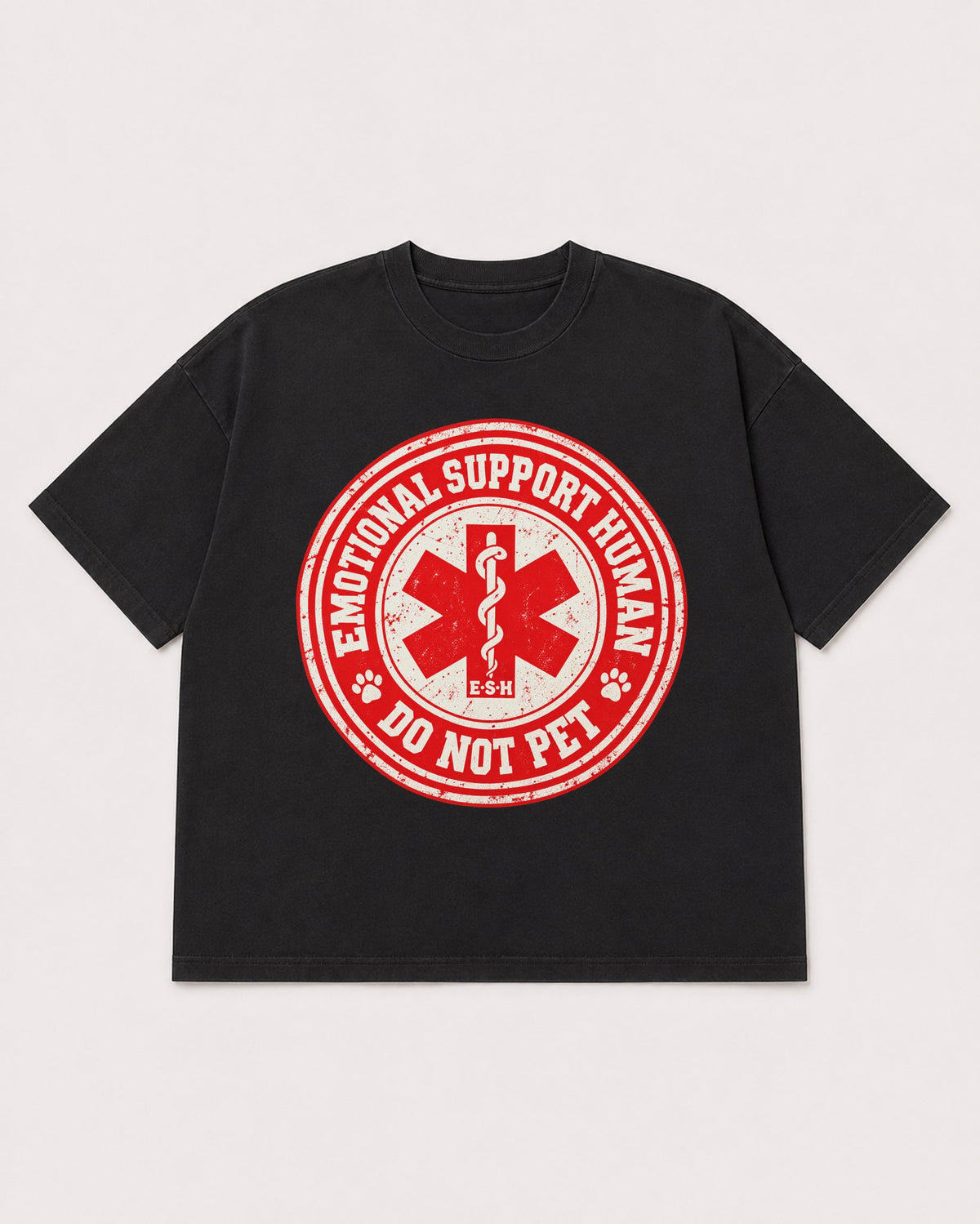 Mockup Boxy Heavyweight Tee Black product