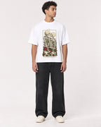 Mockup Boxy Heavyweight Tee White male full-body 10