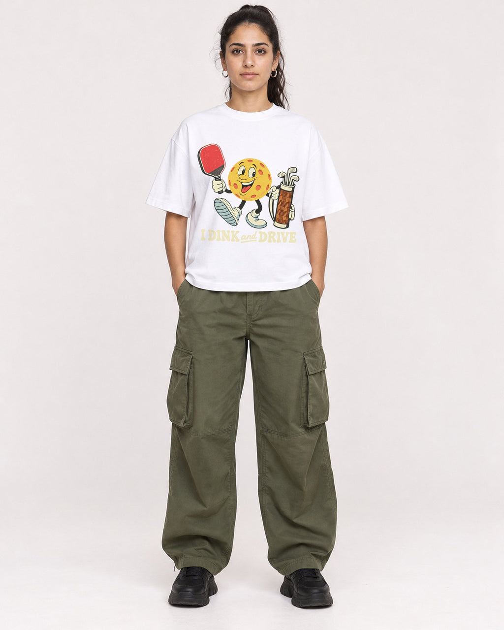 Mockup Boxy Heavyweight Tee White female full-body 47