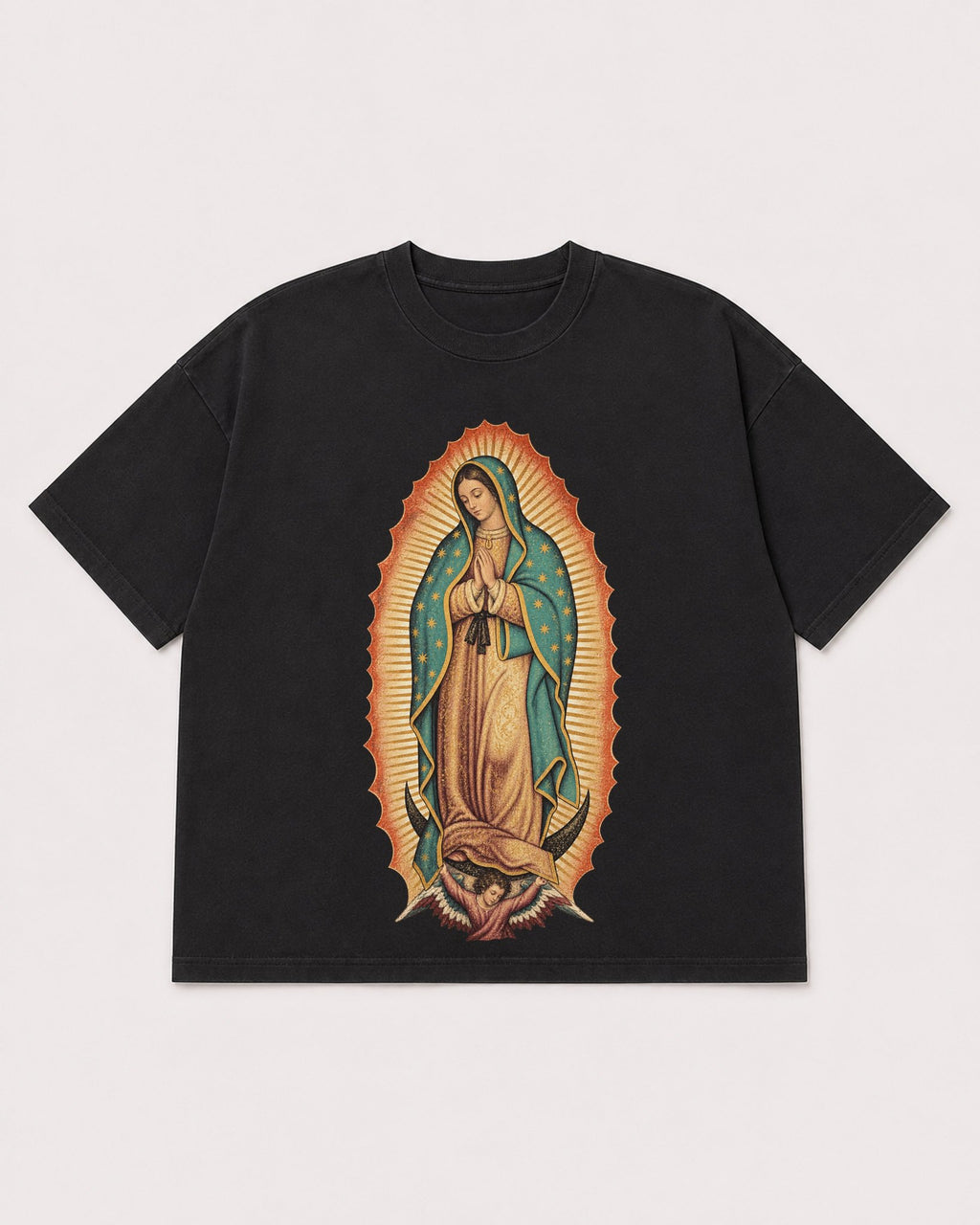 Mockup Boxy Heavyweight Tee Black product