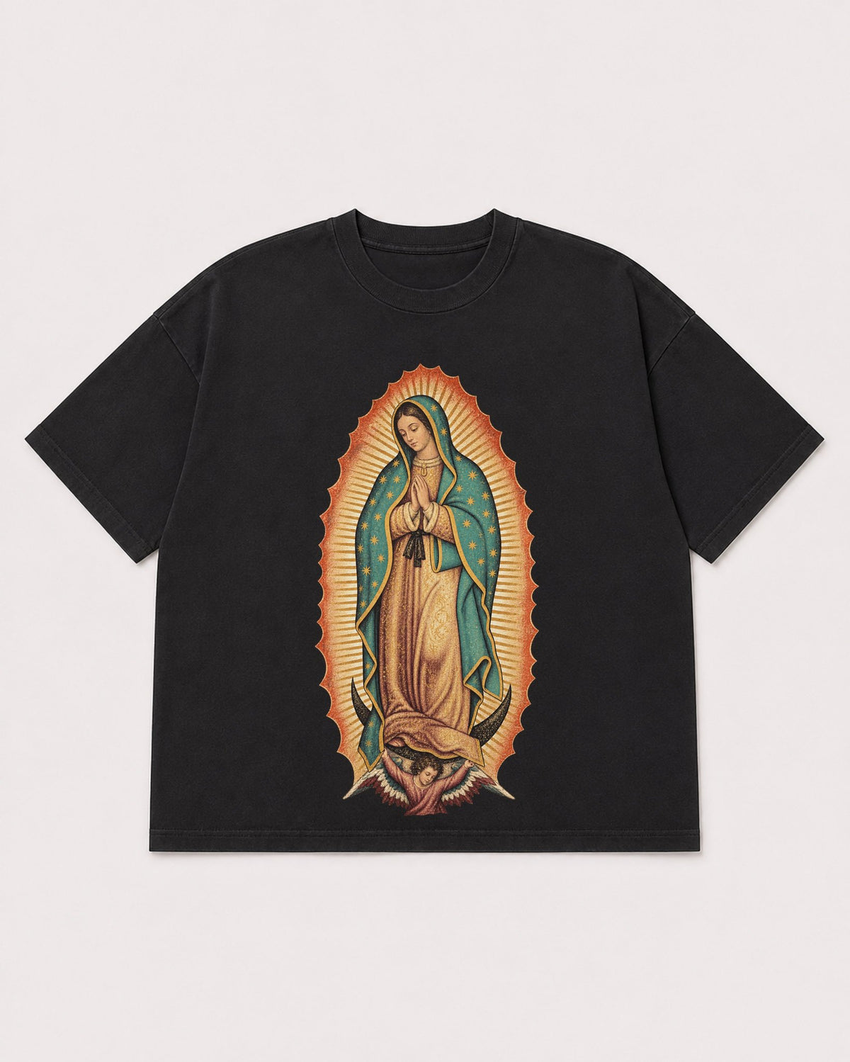 Mockup Boxy Heavyweight Tee Black product