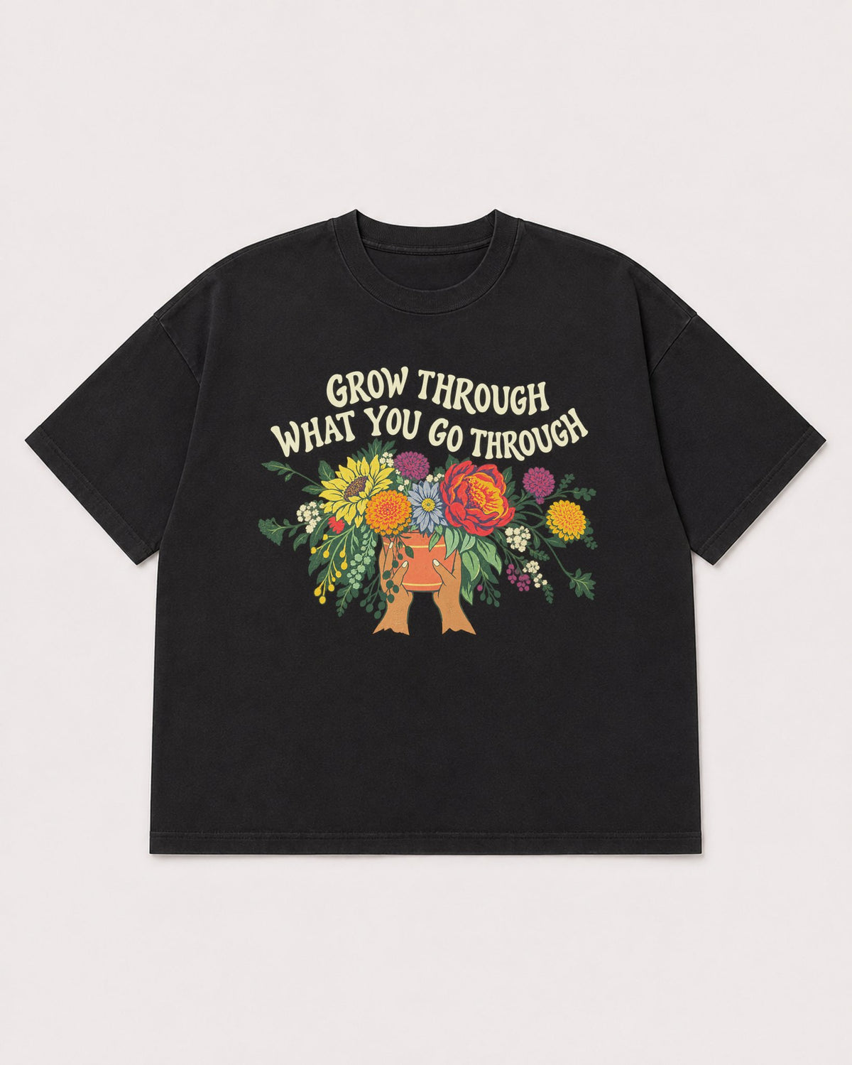 Mockup Boxy Heavyweight Tee Black product