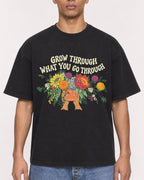 Mockup Boxy Heavyweight Tee Black male close-up 50