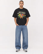Mockup Boxy Heavyweight Tee Black male full-body 50