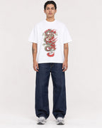 Mockup Boxy Heavyweight Tee White male full-body 36