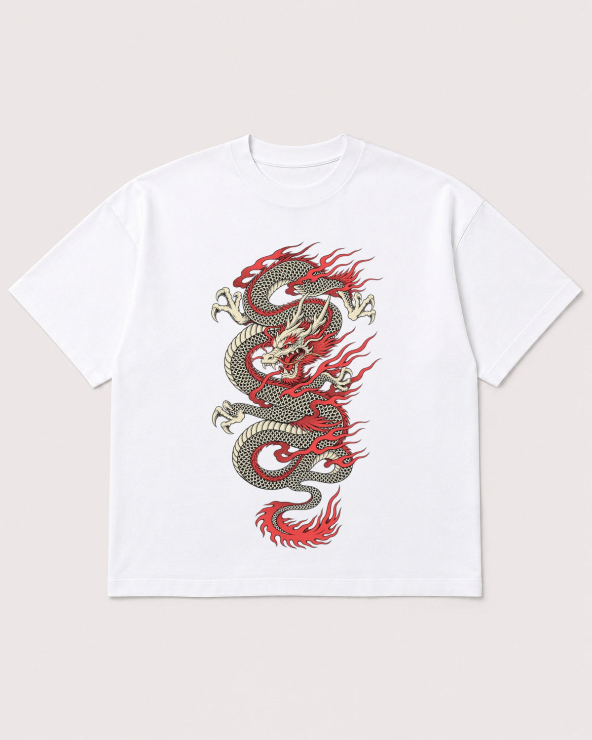 Mockup Boxy Heavyweight Tee White product