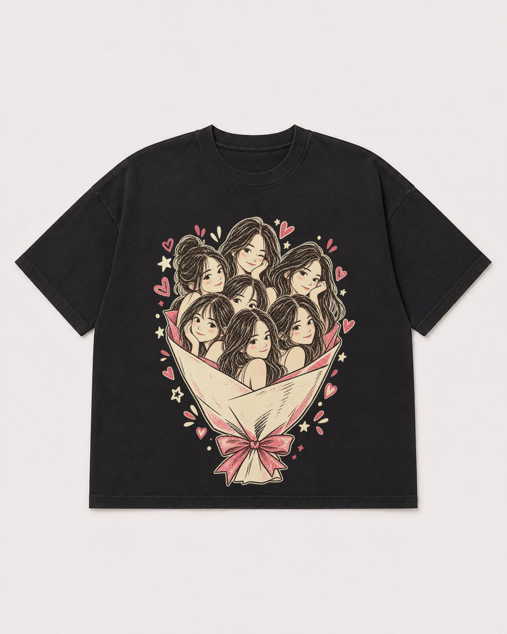Mockup Boxy Heavyweight Tee Black product
