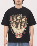 Mockup Boxy Heavyweight Tee Black male close-up 03