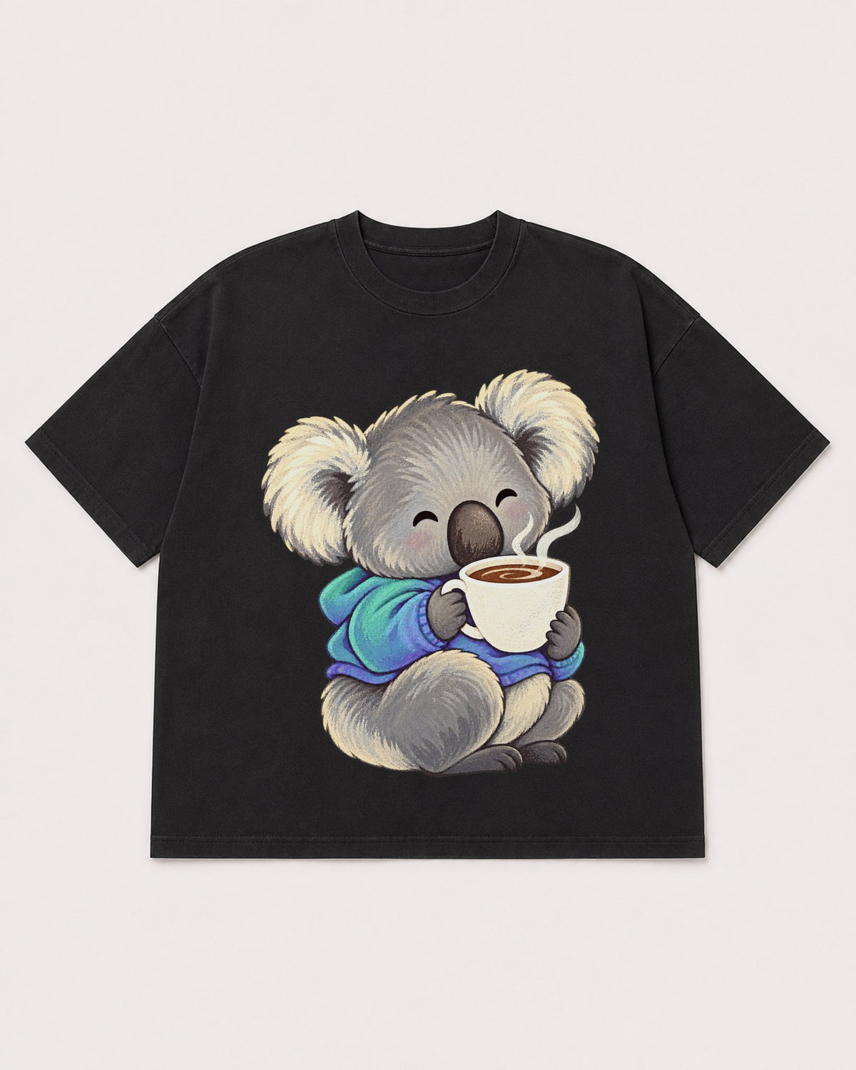 Mockup Boxy Heavyweight Tee Black product