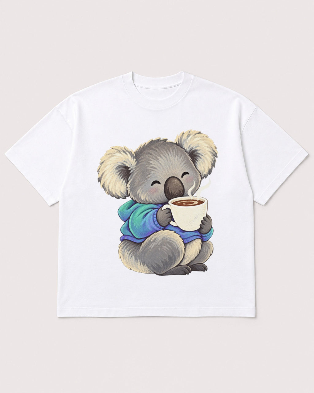 Mockup Boxy Heavyweight Tee White product