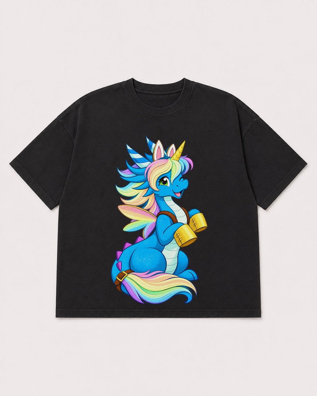 Mockup Boxy Heavyweight Tee Black product