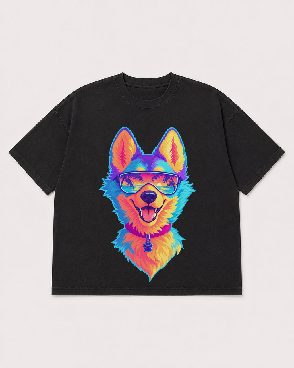 Mockup Boxy Heavyweight Tee Black product