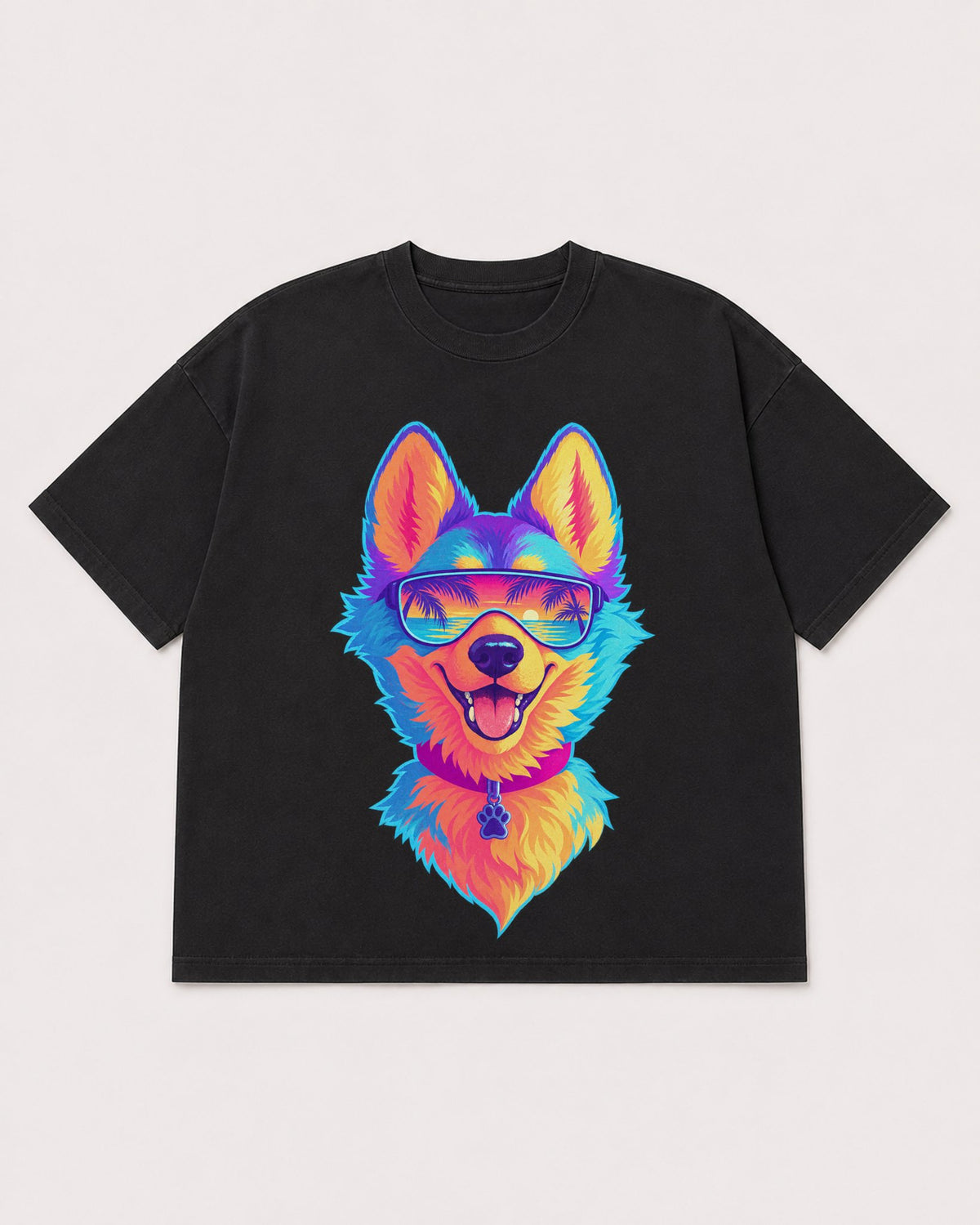 Mockup Boxy Heavyweight Tee Black product