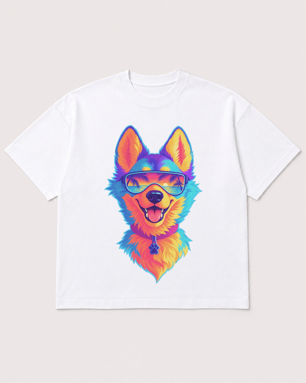 Mockup Boxy Heavyweight Tee White product