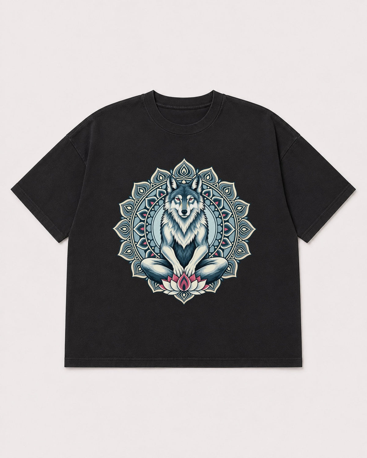 Mockup Boxy Heavyweight Tee Black product