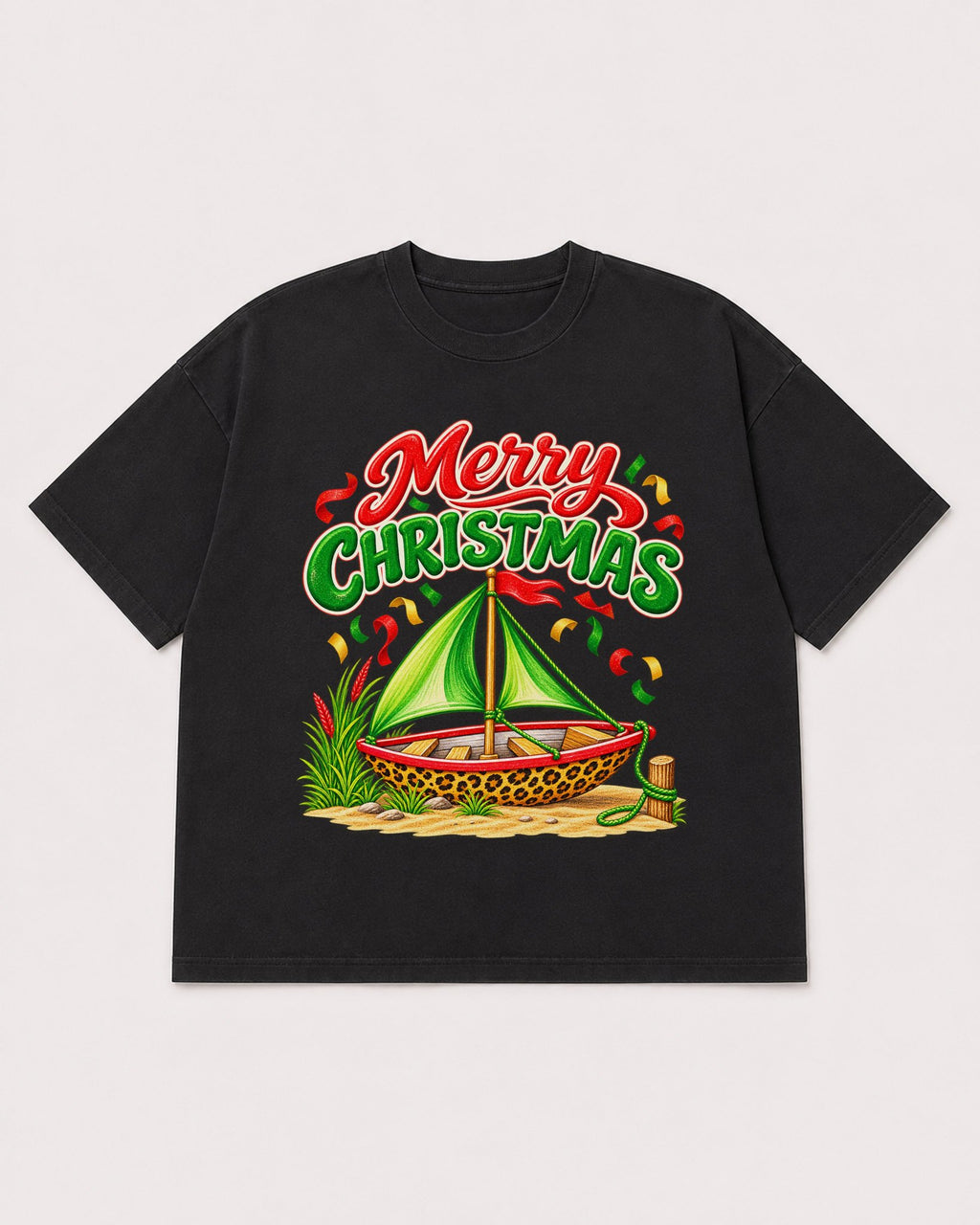 Mockup Boxy Heavyweight Tee Black product