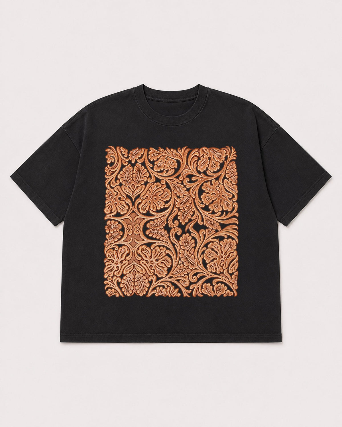 Mockup Boxy Heavyweight Tee Black product