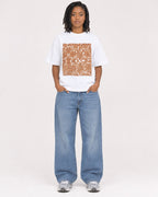 Mockup Boxy Heavyweight Tee White female full-body 15