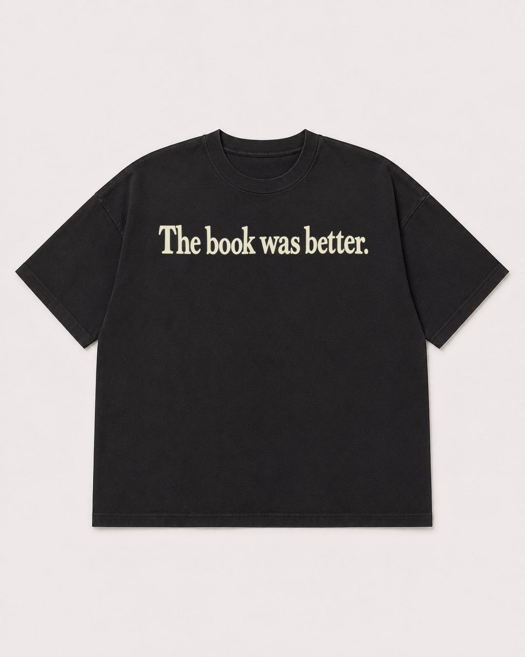 Mockup Boxy Heavyweight Tee Black product