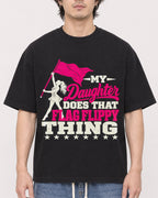 Mockup Boxy Heavyweight Tee Black male close-up 03
