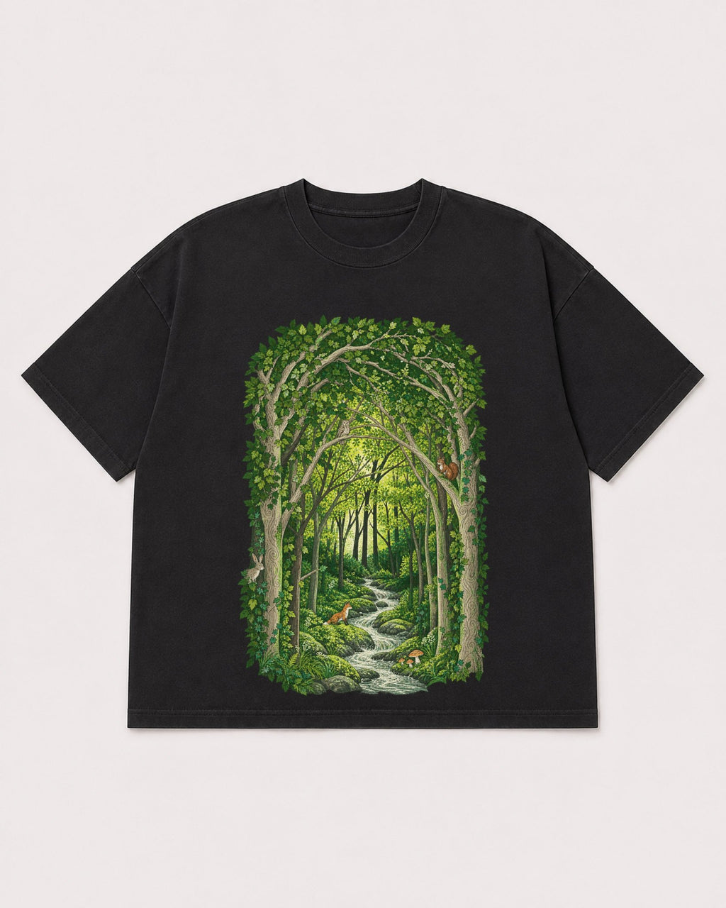 Mockup Boxy Heavyweight Tee Black product