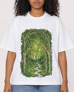 Mockup Boxy Heavyweight Tee White female close-up 05