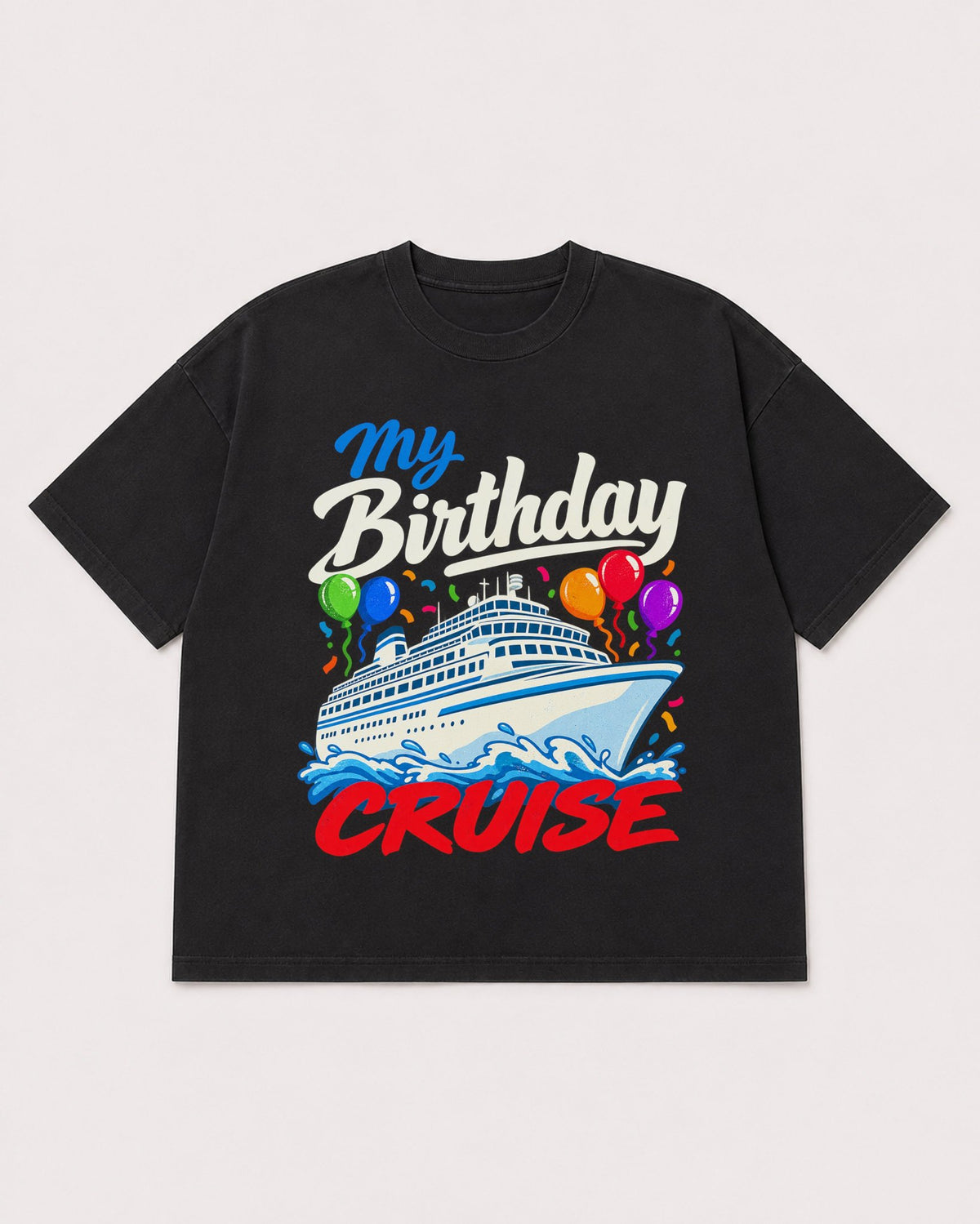 Mockup Boxy Heavyweight Tee Black product