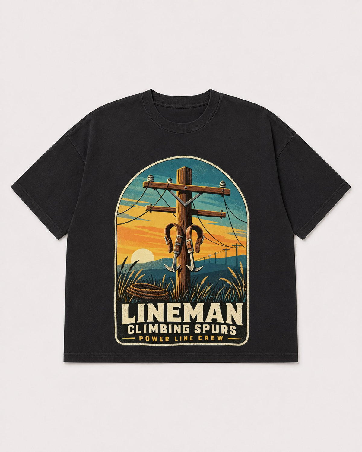 Mockup Boxy Heavyweight Tee Black product