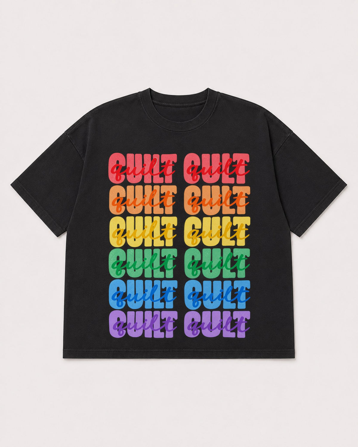 Mockup Boxy Heavyweight Tee Black product