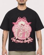 Mockup Boxy Heavyweight Tee Black male close-up 12