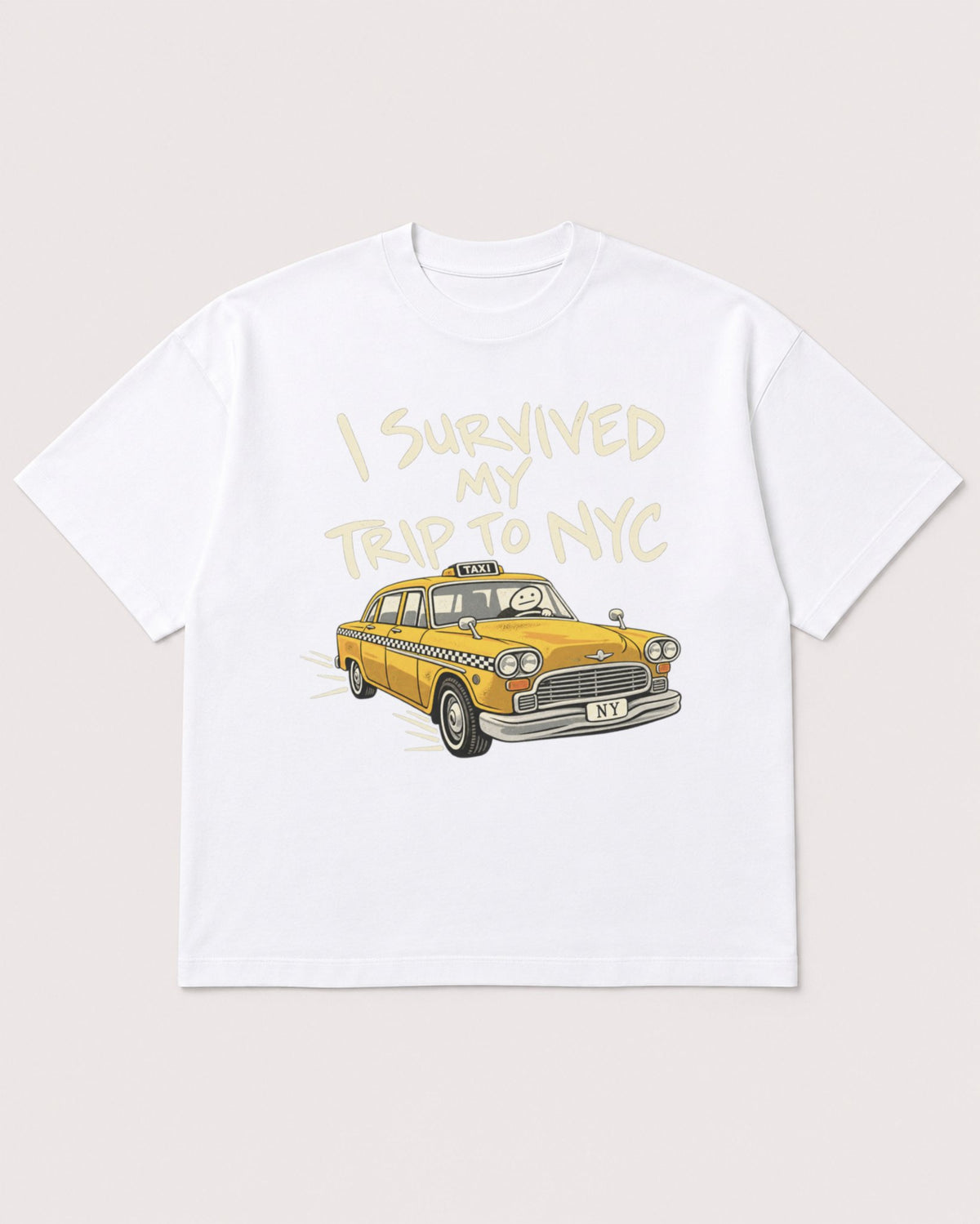 Mockup Boxy Heavyweight Tee White product