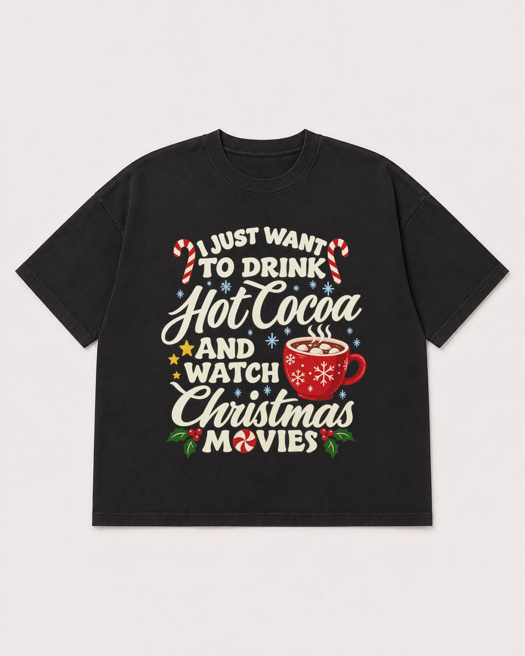 Mockup Boxy Heavyweight Tee Black product