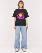 Mockup Boxy Heavyweight Tee Black female full-body 19