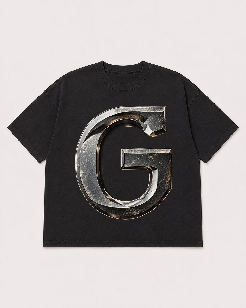 Mockup Boxy Heavyweight Tee Black product