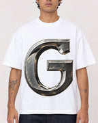 Mockup Boxy Heavyweight Tee White male close-up 06