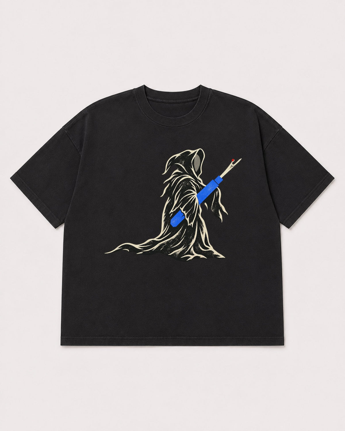 Mockup Boxy Heavyweight Tee Black product