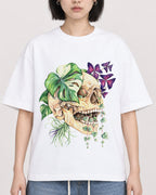Mockup Boxy Heavyweight Tee White female close-up 11