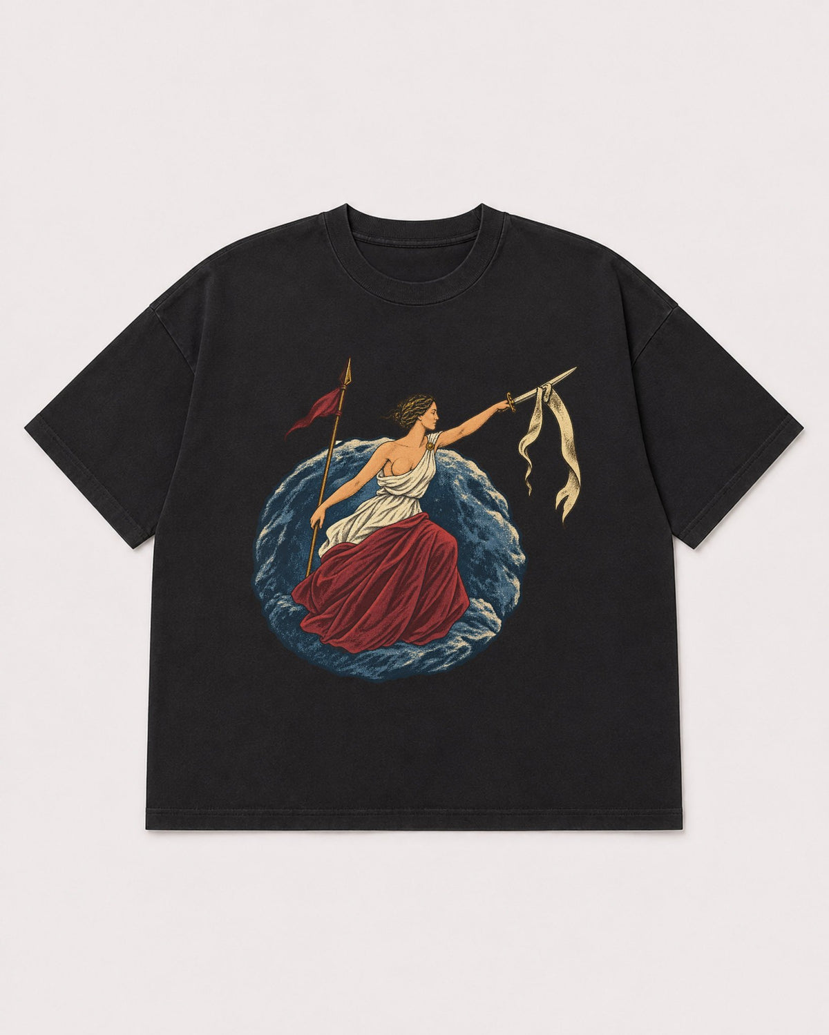 Mockup Boxy Heavyweight Tee Black product