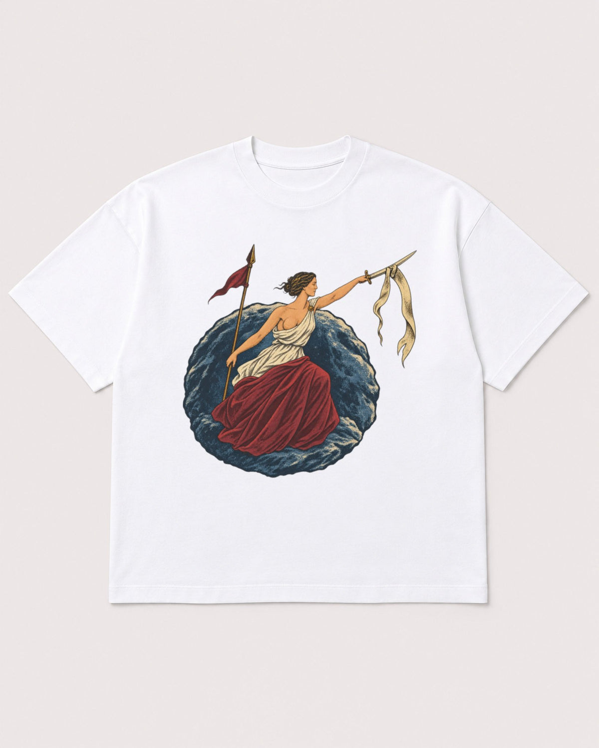 Mockup Boxy Heavyweight Tee White product