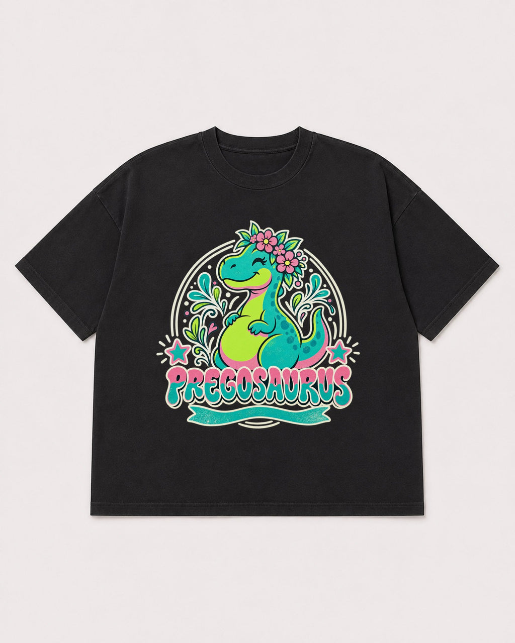 Mockup Boxy Heavyweight Tee Black product