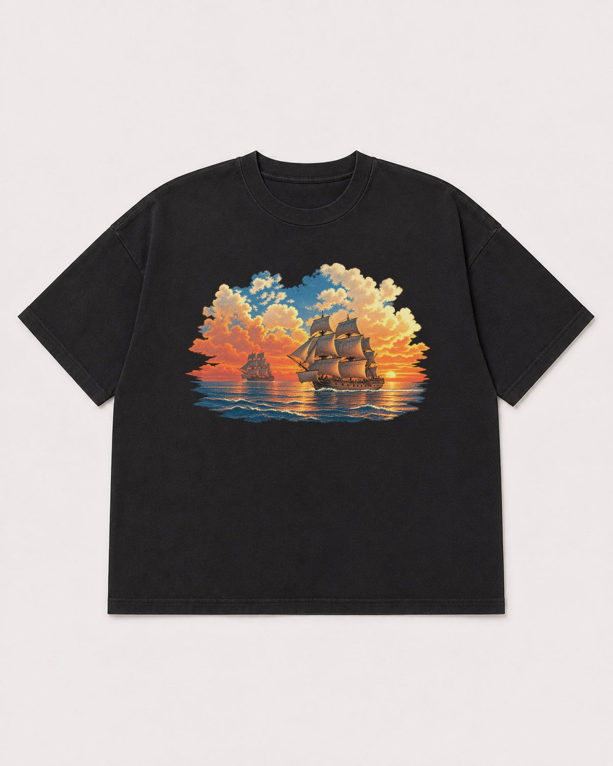 Mockup Boxy Heavyweight Tee Black product